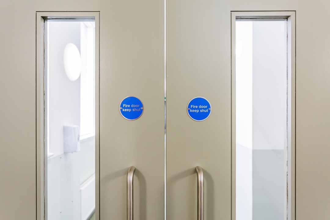 Closed Fire Door